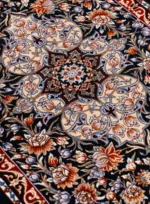 فرش ابریشمی ترنجی درختی | کلکسیون کاشان - تصویر 3