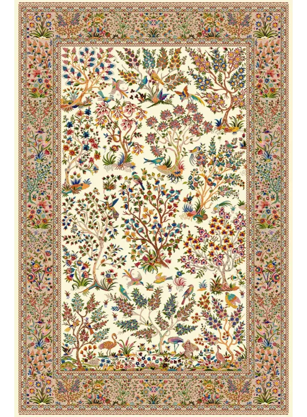 550230c_200300_e1 فرش ابریشمی درختی کرمان | کلکسیون شاه عباس - تصویر 1